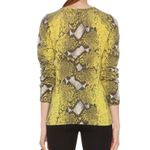 Equipment  Femme Cashmere Sloane Diamondback Python Sweater Blazing Yellow Size M Photo 13