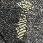 st. john's bay NWT  Women’s Henley Top Long Sleeve Shirt Navy Size Petite XXL Photo 2