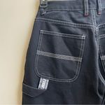 Fubu The Collection vintage black cotton carpenter Jeans Pants wide leg Y2K 7/8 Size undefined Photo 4