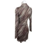 Urban Outfitters Motel Brown Button Down Long Sleeve Mesh Mini Bodycon Dress S Photo 1