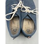 Clarks Womens Shoes 8.5 Blue Denim Casual Lace-Up Comfort Sneakers Photo 3