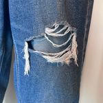 American Eagle  Distressed Mom Straight Blue Jeans SZ 16R Photo 2