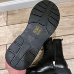 Combat Boots Lace Up Side Zipper Boots Stylish Faux Leather Boots booties pu leather winter shoes Black Size 6 Photo 4