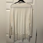 H&M White Long Sleeve Top with Lace Detail Photo 2