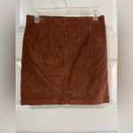 Jolt  Brown Corduroy Mini Skirt with Buttons Sz 1 25 Waist Photo 1