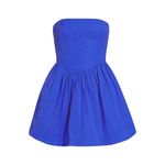 Amanda Uprichard  Pompeo Strapless Mini Dress, Cobalt, Medium Photo 6