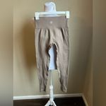 SAVVI light brown high rise ribbed leggings | medium Photo 2