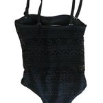 Lookbook Store LOOK-BOOK STORE Crochet Lace Halter One Piece Swimsuit Sz. 6 Black Stunning Sexy Photo 6