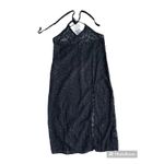 *NWT, Juniors, MIKEN, Black, Slit Dress, Swimsuit Cover Up, Sz Small Black Photo 2