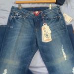 Lucky Brand Blue Boyfriend Jeans Photo 0