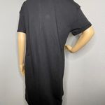 Time & Tru NWT Short Sleeve Dress Black Shirt Style Size Medium 8-10 Photo 4