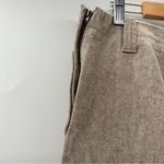 J.Crew Beige Tan Wool Blend Tan Side Zipper Button Pencil Skirt Size 12 Photo 2
