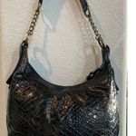 Simply Vera Like new metallic black  Vera Wang shoulder bag. Sz 12”x8.5”. Mint! Photo 2