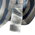 Edikted Women’s Ribbed Striped Cropped Racerback Tank in Blue/White Size S Photo 8