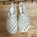 Nicole Miller  Rarri Ivory‎ Woven Jelly Flats Size 8 Photo 2