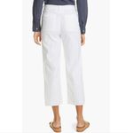 Frank & Eileen White Fray Hem Kinsale Trousers High Rise Cropped Pants 6 Photo 4