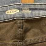 Old Navy  Rockstar Super Skinny Jeans Women's Size 12 Raw Hem Built In Warm Blue Photo 3