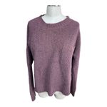 Pink republic  Knit Sweater Fuzzy Pullover Pocket Front Casual Mauve L Photo 2