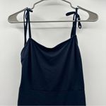 Hutch Anthropologie Navy Blue Sleeveless Ruched Asymmetrical Mini Dress Sz S NEW Photo 3