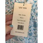 Tyler Boe Poppy Slvls Bottom Ruffle Toile Dress In Multi Blue Photo 5