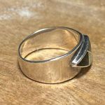 Onyx Vintage Inlay Black & Opal 925 Sterling Silver Ring Photo 5