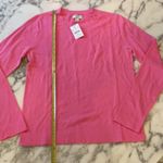 J.Crew NWT  Teddie Pink Cotton Pullover Sweater S Small hole Incl patch Photo 7