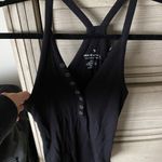 American Eagle  Black Button Up Body Suit  Photo 0