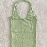 Djerf Avenue  Peridot Halterneck Top Green Photo 3