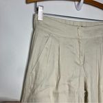 Apt. 9  slit hem long‎ linen wide leg pants cream size 2 new with tags! Photo 3