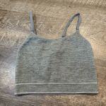 Aerie  Grey Ribbed Long Line Bralette Photo 0
