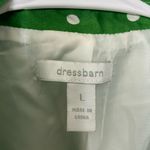 NWOT Dress Barn‎ women’s green white dot wide sleeve peacoat jacket large Photo 4