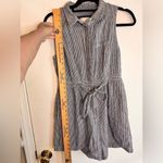 Anthropologie ‎ blue striped romper size 6 Photo 7