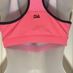 FILA Hot Pink Sports Bra Half Zipper Front Medium Photo 9