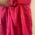 Pink prom/formal dress with cups and zipper + corset back and leg slit Photo 5