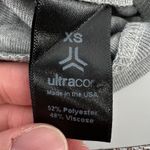 Ultracor Women XS Star Knockout Long Sleeve Knit Top Gray Lightweight Athleisure Photo 4