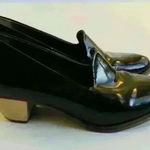 Rachel Comey 𝅺 Black Patent Leather Slip On Heels Photo 0