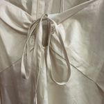 frame denim NEW Frame Tie Neck Beige Mini Dress Photo 6