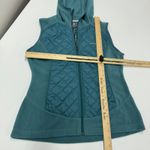 Columbia Vest Womens Small Blue Warmer Days Hooded Quilted Full Zip Thermal Coil Photo 5