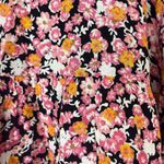 Pieces Pink Black Floral Print Short Sleeve VNeck Babydoll Shift Dress Sz 20 NWT Black Photo 4