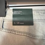 Wild Fable  Women's Highest Rise Light Blue Distressed Mom Jeans - Size 2 - NWT Photo 2