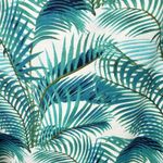 Tommy Bahama  Teal Floral Amongst Fronds Off Shoulder UPF Dress Pockets LARGE Photo 4