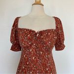 Trixxi Floral Mini Dress - Rust Photo 3