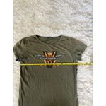 Harley Davidson  Olive Green Graphic T Shirt Womens‎ Biker Tee Photo 3
