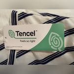 Lands' End Navy and White Striped Tiered V Photo 7