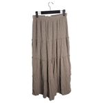 Hollister  Ultra High Rise Tiered Grey Maxi Skirt Size Small Photo 2