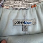 Bailey blue  Women's Floral Shift Dress Tassel Necklace M Med Medium Blue Sheer Photo 8