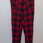 secret treasures  red plaid soft comfy jogger style pajama pants Photo 0