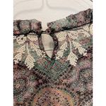 Sundance Top Women Large Green Blouse Victorian Charms Boho Peasant Cottagecore Photo 6