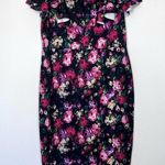 Boohoo FLORAL OFF THE SHOULDER FRILL MIDI DRESS Size 14 NWT Photo 3