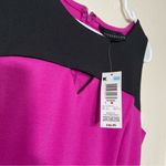 Attention NWT  Fuchsia Pink Black Color Block Keyhole Front Barbiecore Dress Photo 4